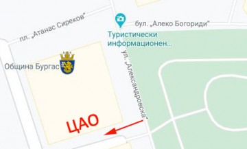 Визуално уптътване къде се намира ЦАО